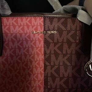 Michael Kors Red Logo Tote